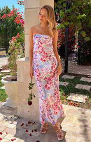 Genevieve Floral Print Maxi Skirt