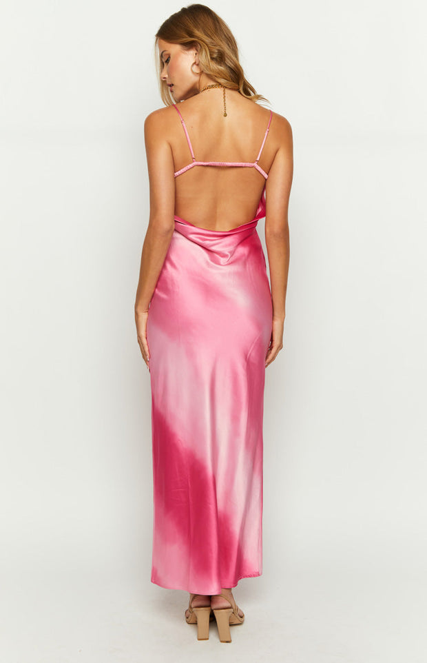 Hanna Pink Ombre Maxi Dress