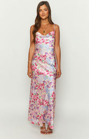 Laufry Yellow Floral Print Maxi Dress