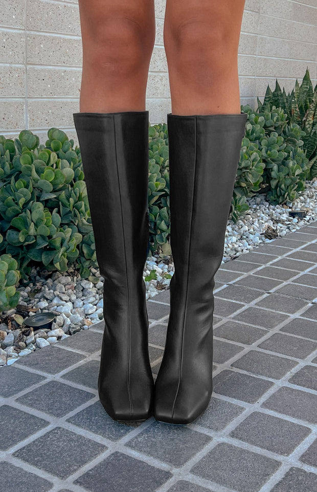 Therapy Candid Black Knee High Boots