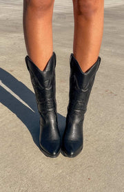 Therapy Ranger Black Cowboy Boots