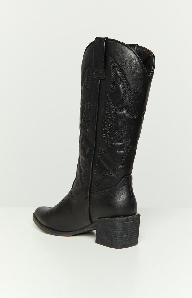 Therapy Ranger Black Cowboy Boots