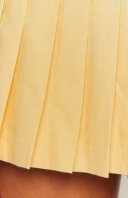 Good Days Yellow Strapless Mini Dress